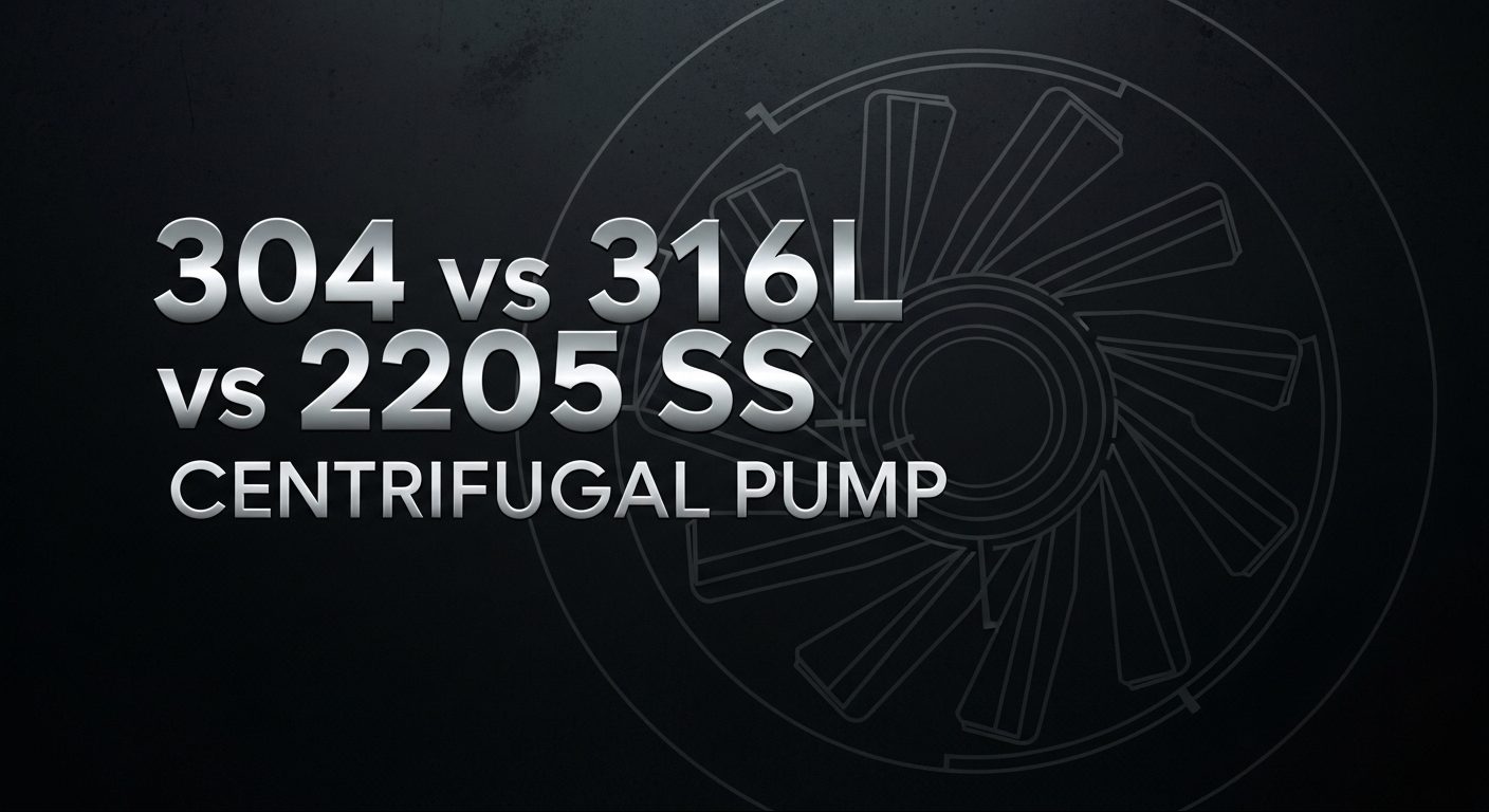 304 กับ 316L กับ 2205 SS Centrifugal Pump