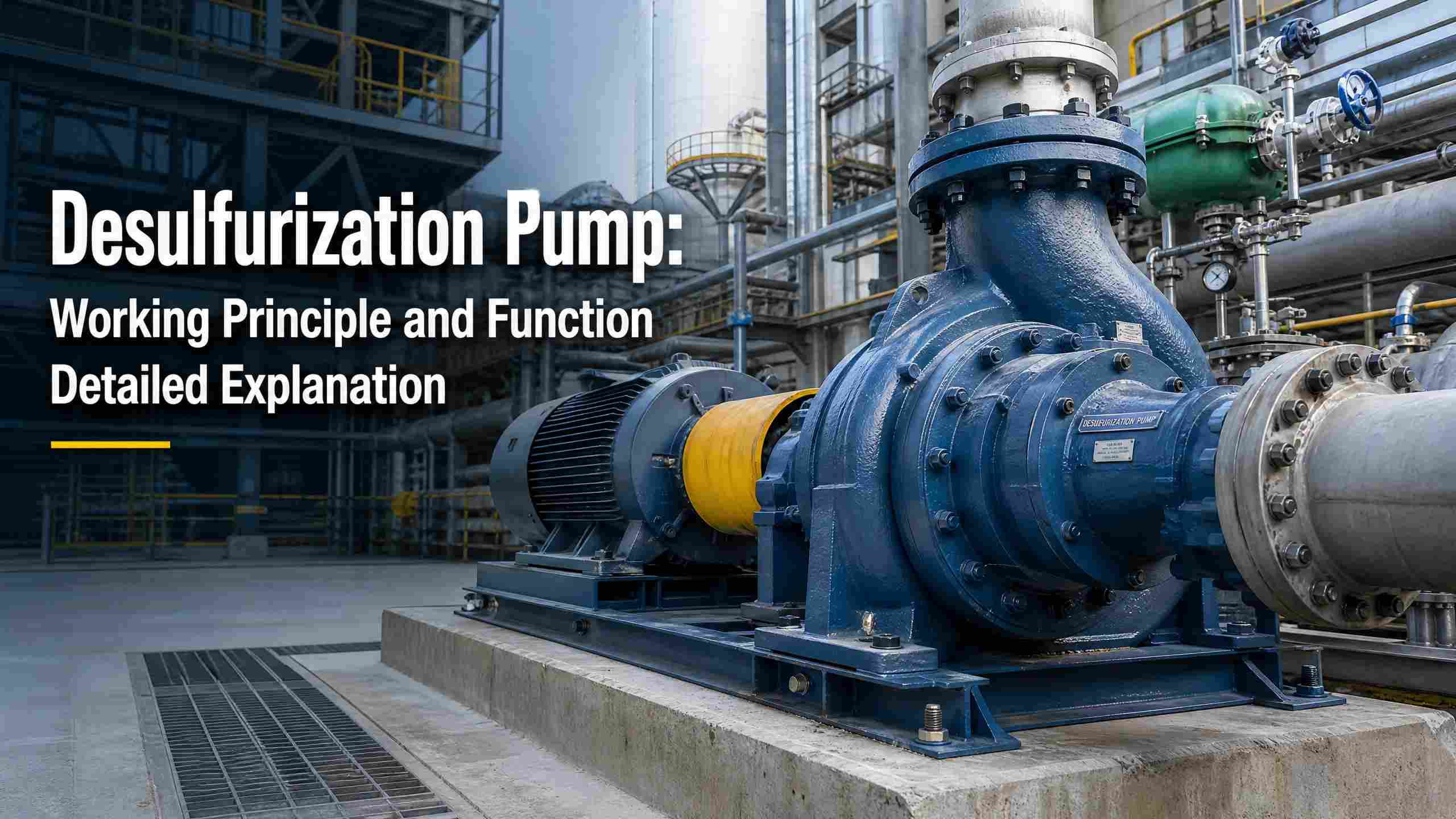 ปั๊ม Desulfurization: หลักการทำงานและคำอธิบายฟังก์ชันโดยละเอียด